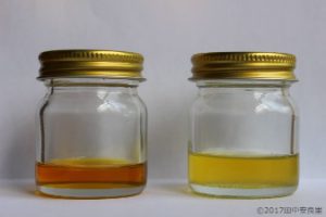 茶油と椿油の写真