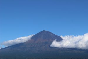 台風一過の富士山の写真