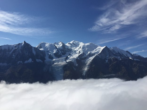 モンブランを見にフランスのシャモニーへ行く