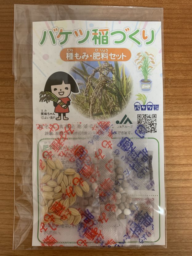 バケツ稲づくりセットが届きました！